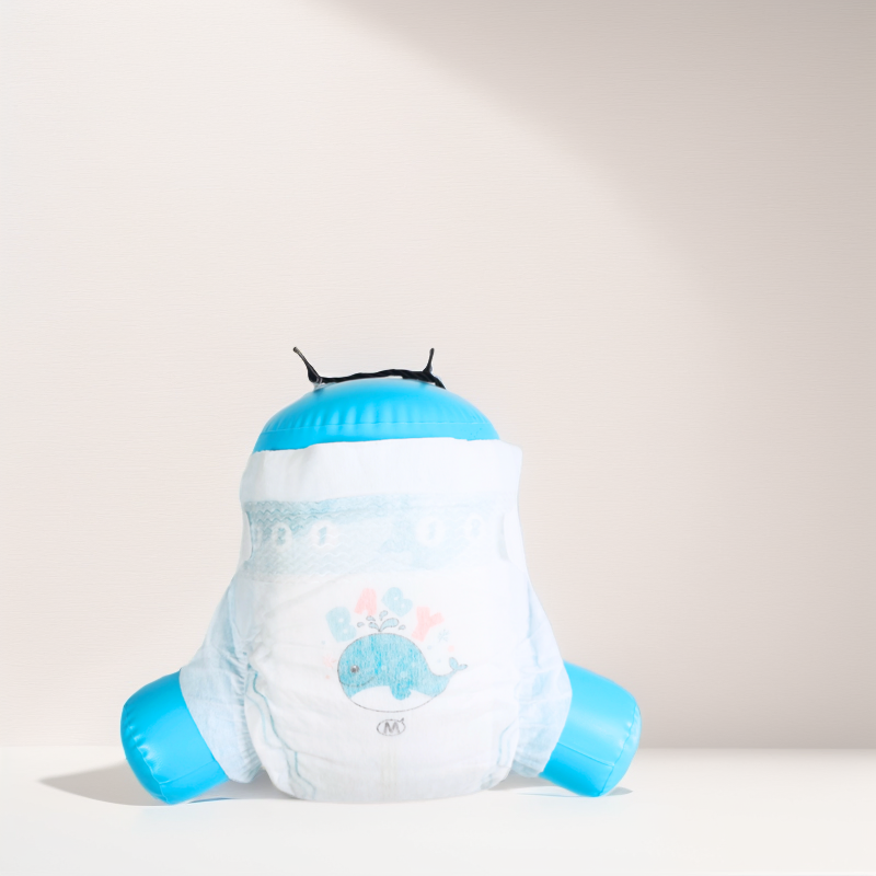 Pañales Premium Becute: Desechables, Transpirables, Con respaldo de algodón, Blanco Azul Verde Adl