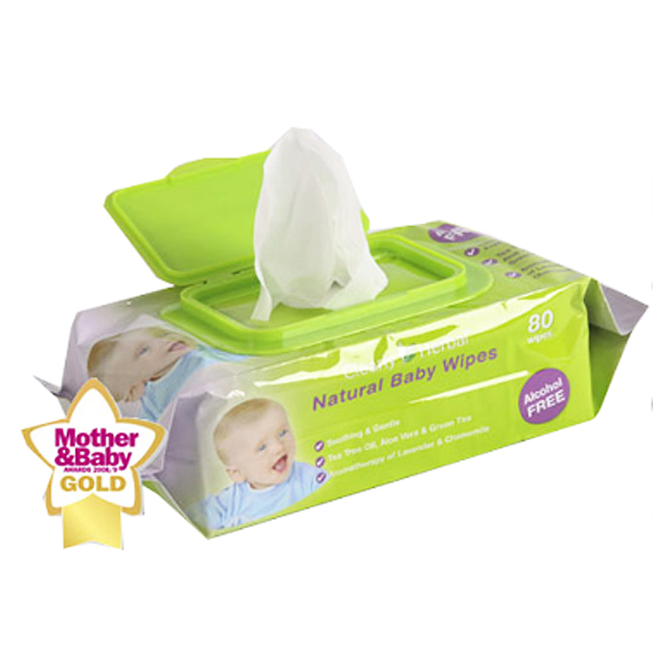 100%Bamboo 80PCS Toallitas húmedas desinfectantes suaves, desechables y biodegradables para el cuidado de la piel, toallitas húmedas para bebés