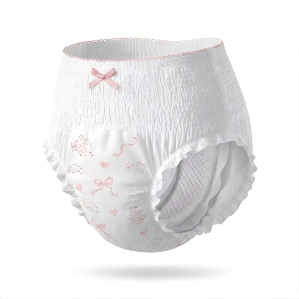Pantalones desechables de incontinencia, compresas menstruales, toallas sanitarias femeninas