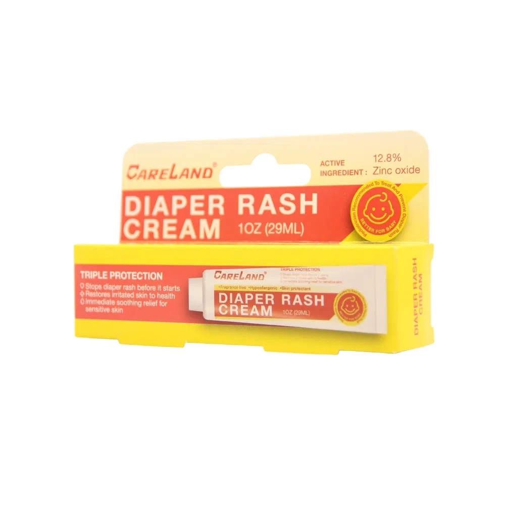 Crema para la dermatitis del pañal de óxido de zinc natural 12.8% crema reparadora de piel para bebés
