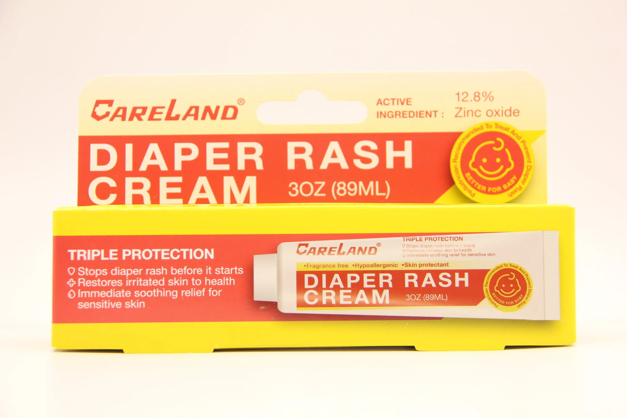 Crema medicada para la dermatitis del pañal para bebés, hipoalergénica y calmante para el enrojecimiento de la piel