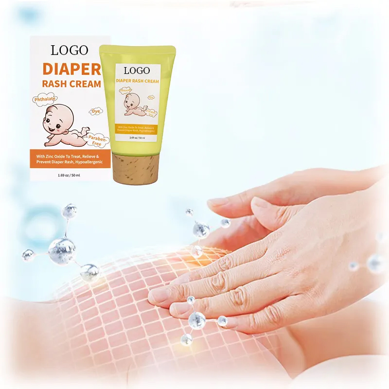 Crema para la dermatitis del pañal para bebés, al por mayor, que alivia y previene la dermatitis del pañal