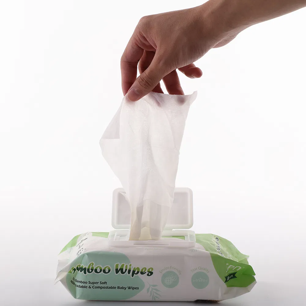 Toallitas húmedas para bebés personalizadas OEM de amor tierno, suministro directo de fábrica para la piel sensible del bebé, toallita desechable suave de tejido no tejido
