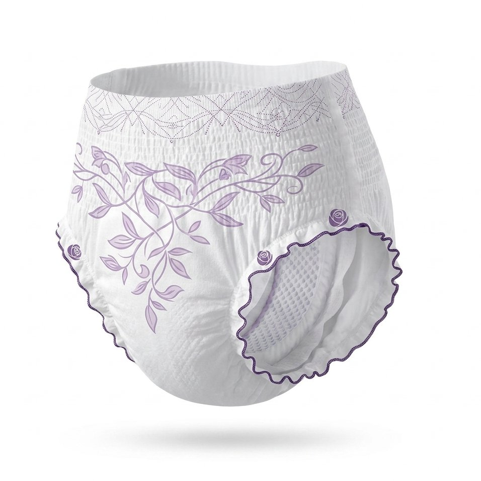 Pantalones desechables de incontinencia, compresas menstruales, toallas sanitarias femeninas