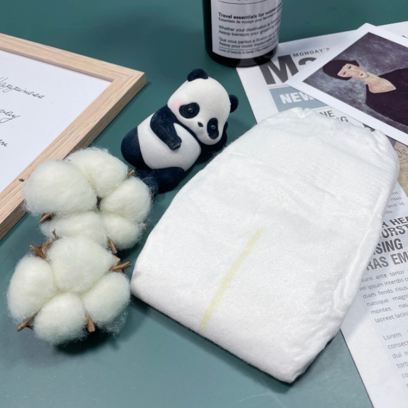 Pañal desechable biodegradable para bebés de fibra de bambú, suave y con super absorción