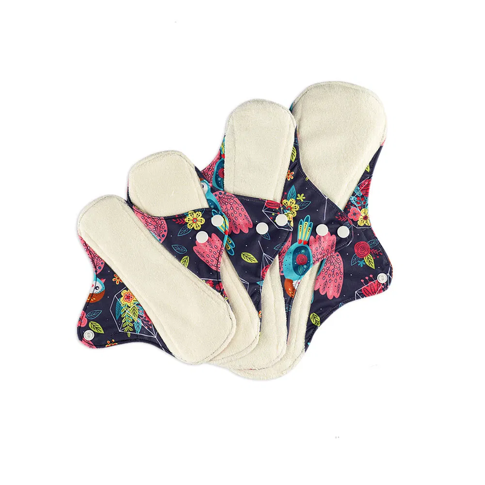 Toalla sanitaria menstrual absorbente de tela para incontinencia de flujo abundante