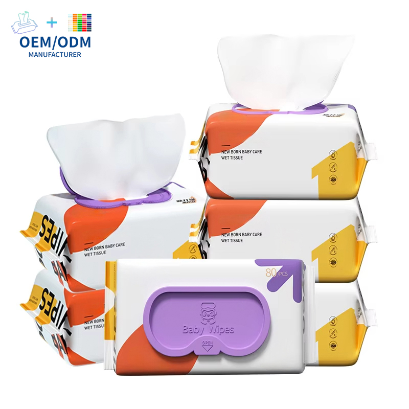Toallitas húmedas desechables para bebés de fibra vegetal orgánica personalizables al por mayor, toallitas desechables para bebés, 1-120 PCS toallitas para bebés