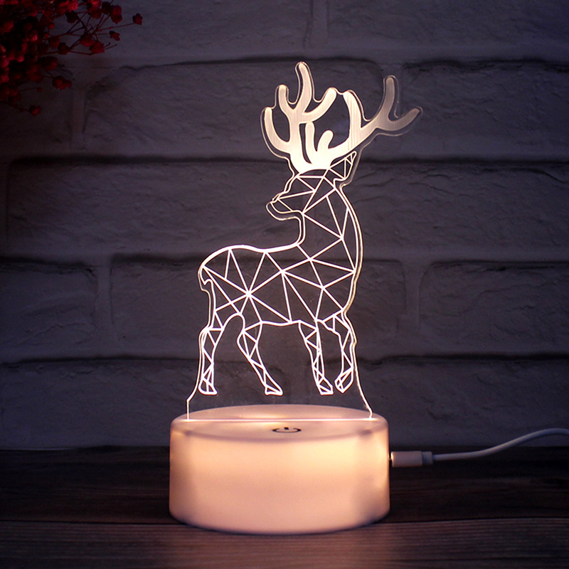 Lâmpada de Mesa USB com Interruptor Touch LED de Mudança Gradual Personalizada 7-Color