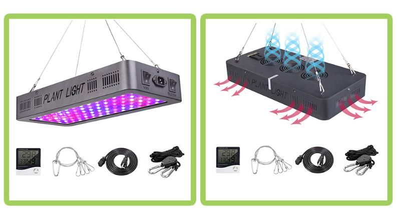Lâmpada de Cultivo LED Dragão Brilhante, Vendedor Top da Amazon, Luz de Crescimento em Espectro Completo, Lâmpada de Cultivo LED com Duplo Interruptor