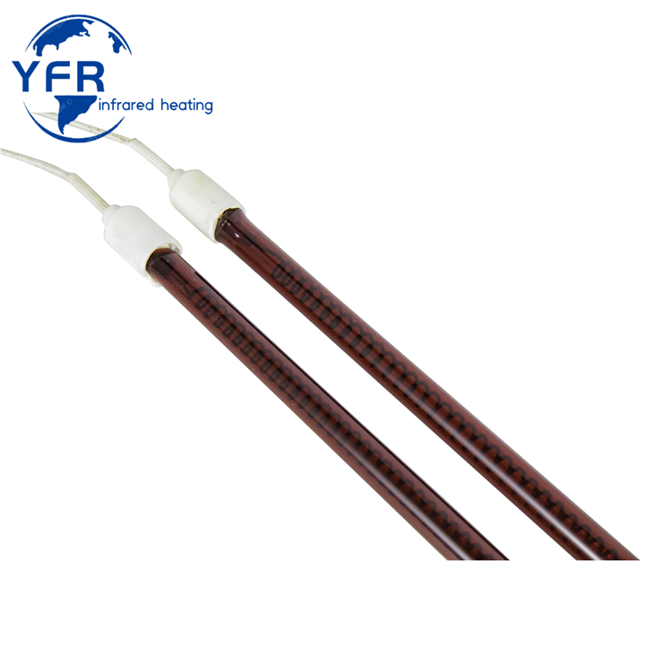 R7s Sk15 220V 230V 1000W 2000W Lâmpada de Aquecimento Infravermelho de Tubo Único de Rubi Emissor de Luz Tubo Aquecedor de Quartzo Lâmpada Halógena IR para Forno de Sabor Lâmpada de Calor Halógena