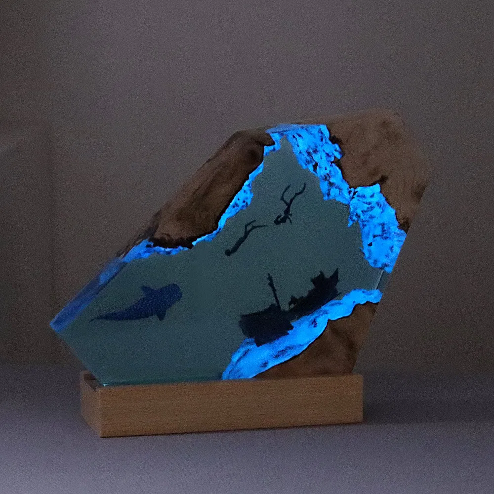 Lâmpada de Mesa Interna Multicolorida Iluminada para Natal, Luminárias de Fábrica, Luzes LED para Quarto, Lâmpada Nórdica