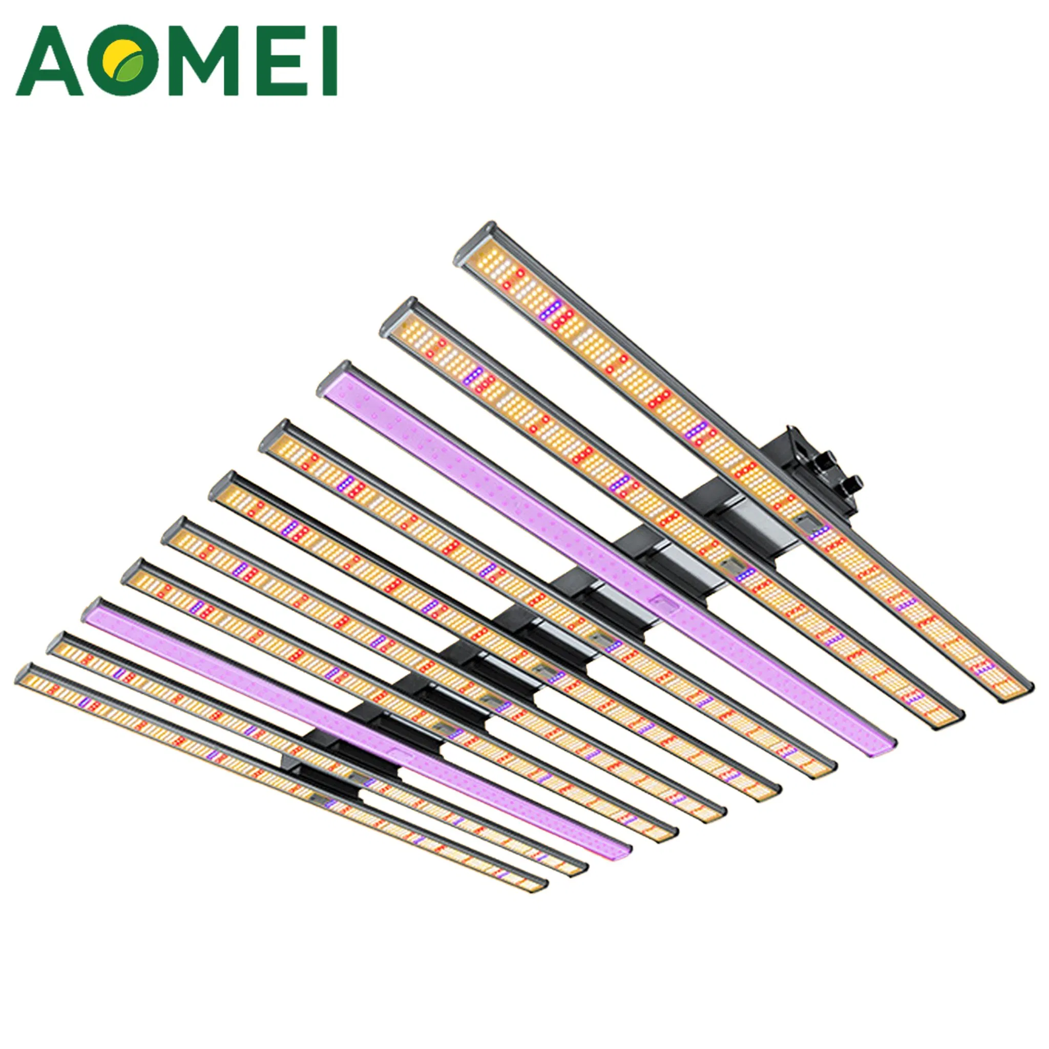 Iluminação de Cultivo LED Multiespectro 860W 3 Dimmers de Canal Total Espectro IR+UV para Ervas Medicinais Sementes Crescimento de Plantas