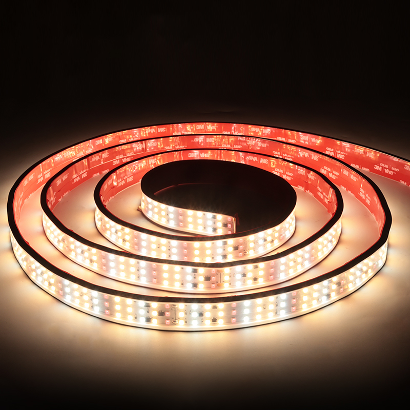 360LEDs/m Fita de Luz de Crescimento de Plantas LED Flexível 110/220v À Prova d'Água IP67 Fitas de Crescimento LED Flexíveis Dimerizáveis para Início de Sementes Internas, Suculentas