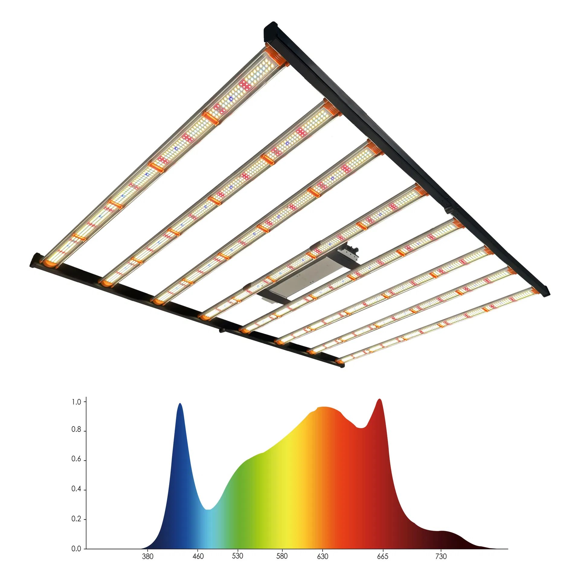Luzes de Cultivo LED Samsung Espectro Completo Barra LED Dobrável para Vegetação e Floração