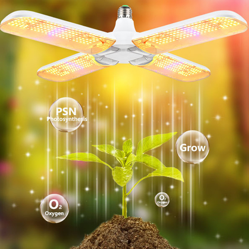 Lâmpada de Cultivo LED de Espectro Completo Dobrável para Estufa, Sementeira Interna, Flores, Plantas, Frutas, Suculentas, Hidropônica, Fito
