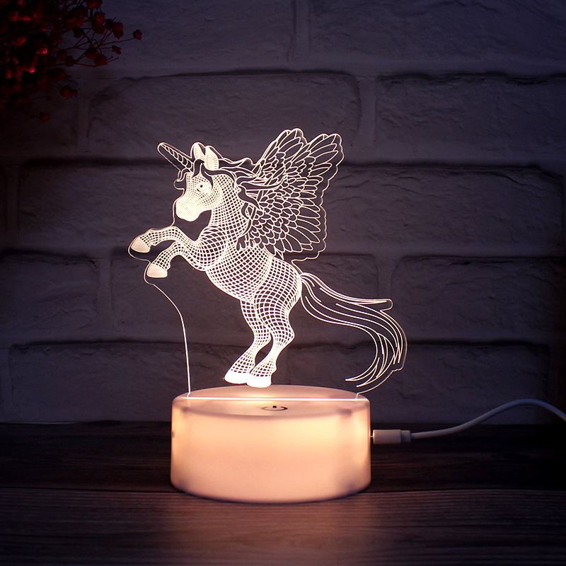 Lâmpada de Mesa USB com Interruptor Touch LED de Mudança Gradual Personalizada 7-Color