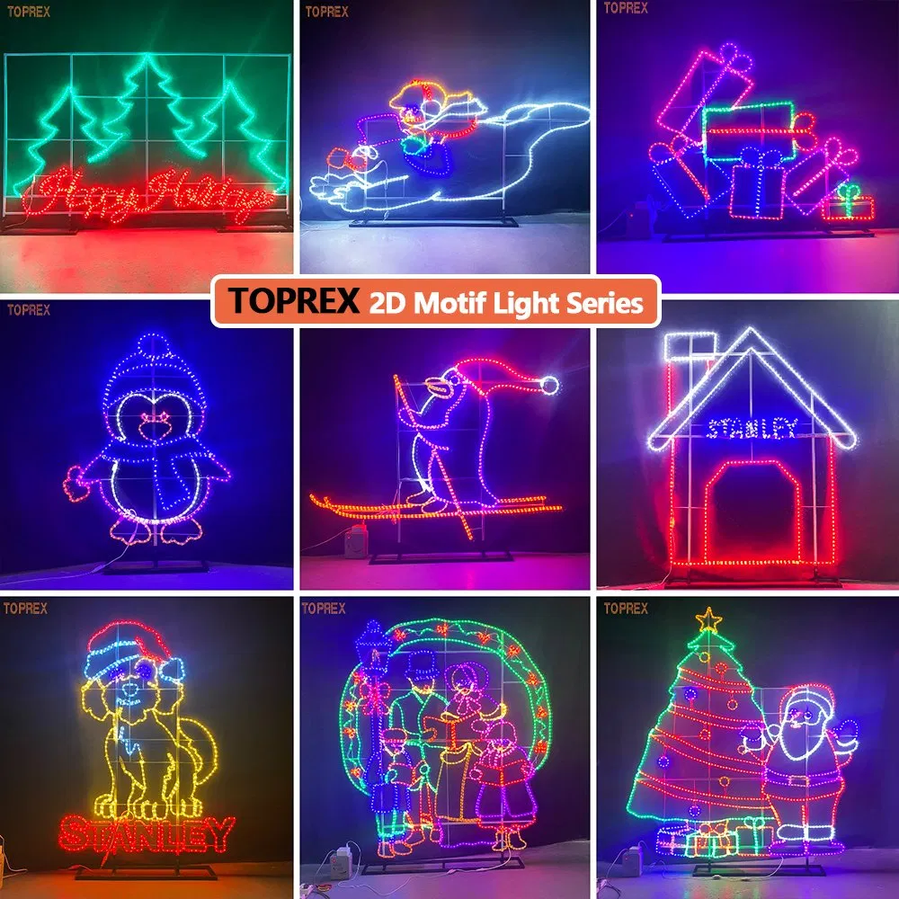 Luzes LED adicionais de motivo 2d
