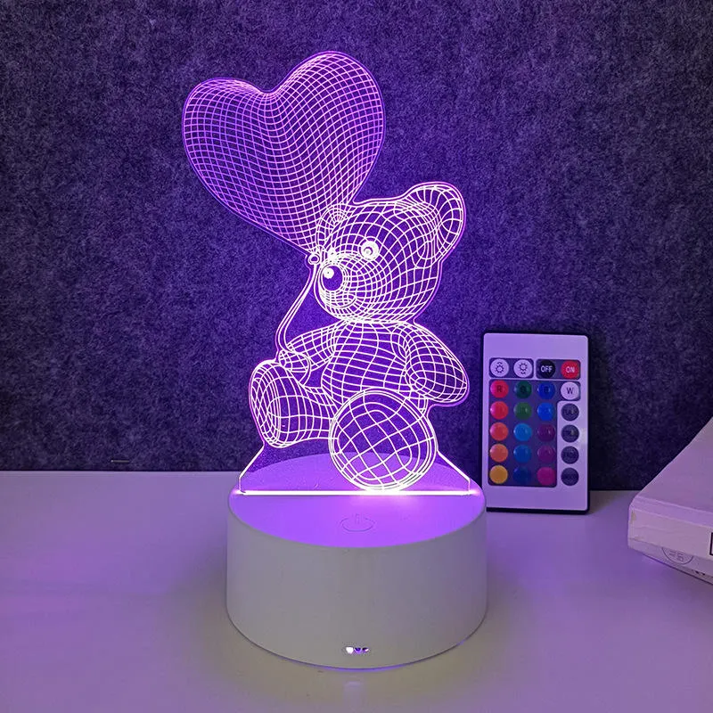 Lâmpada de Mesa USB com Interruptor Touch LED de Mudança Gradual Personalizada 7-Color