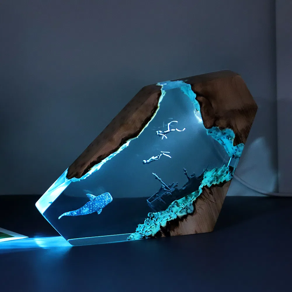 Lâmpada de Mesa Interna Multicolorida Iluminada para Natal, Luminárias de Fábrica, Luzes LED para Quarto, Lâmpada Nórdica