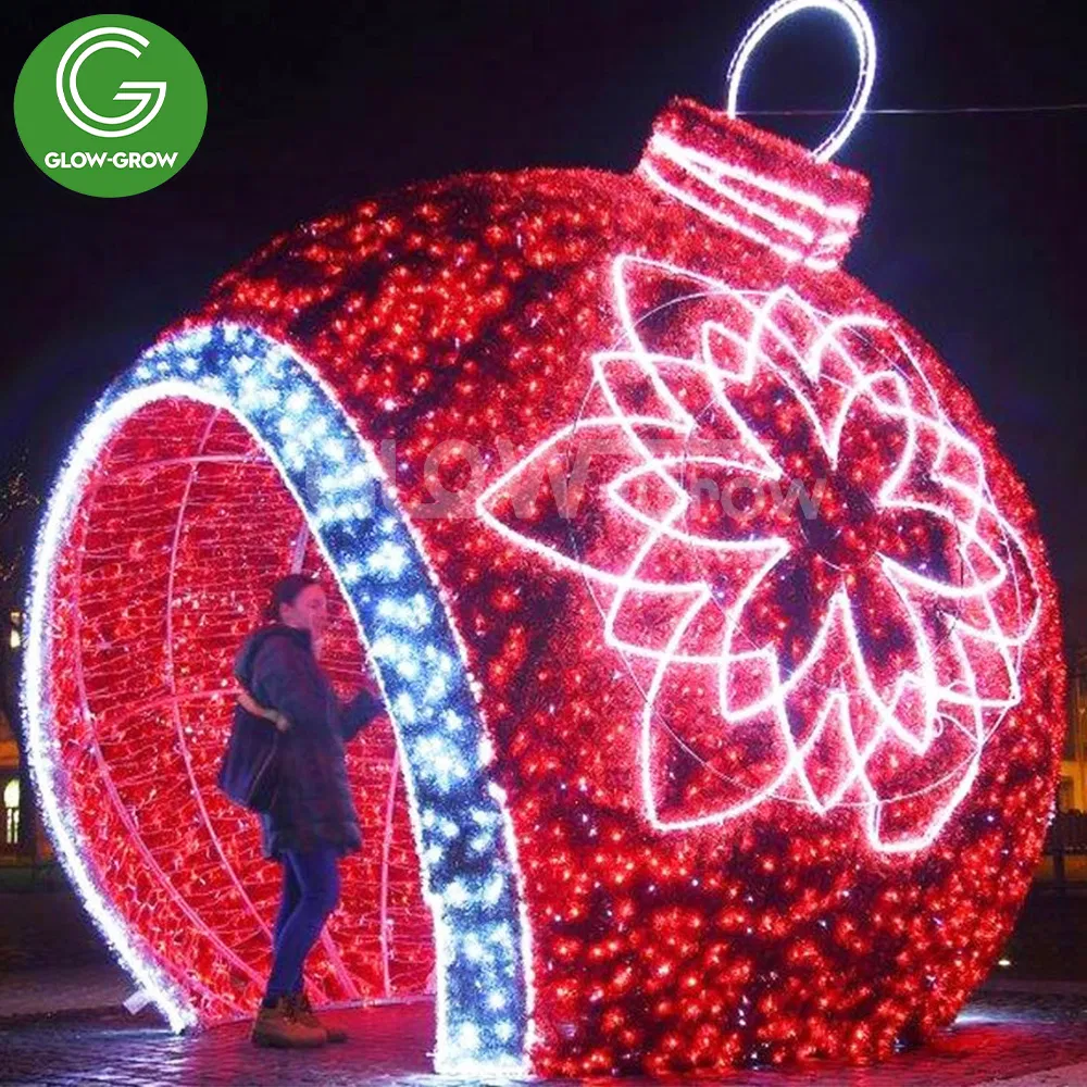 Motivo de bola 3D de Natal