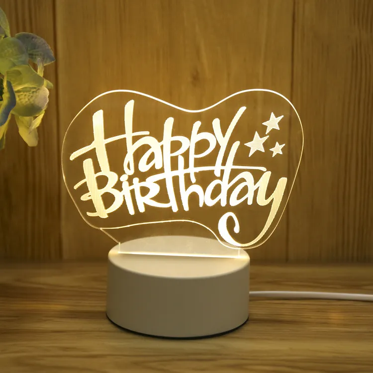 Lâmpada de Mesa USB com Interruptor Touch LED de Mudança Gradual Personalizada 7-Color