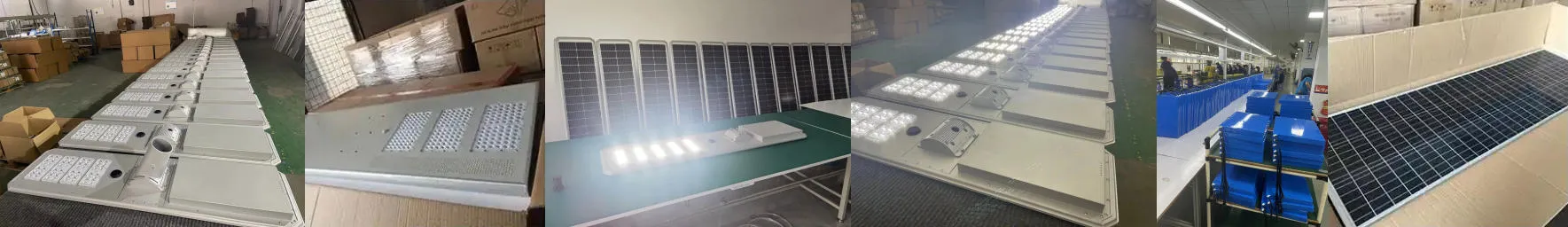 120W Luminária Solar All in One de Alta Potência e Longa Vida Útil para Uso Comercial