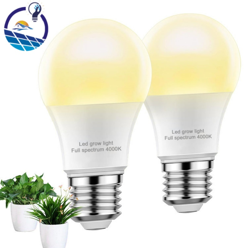A60 Lâmpada de Cultivo LED E26 E27 11W Espectro Completo 4000K