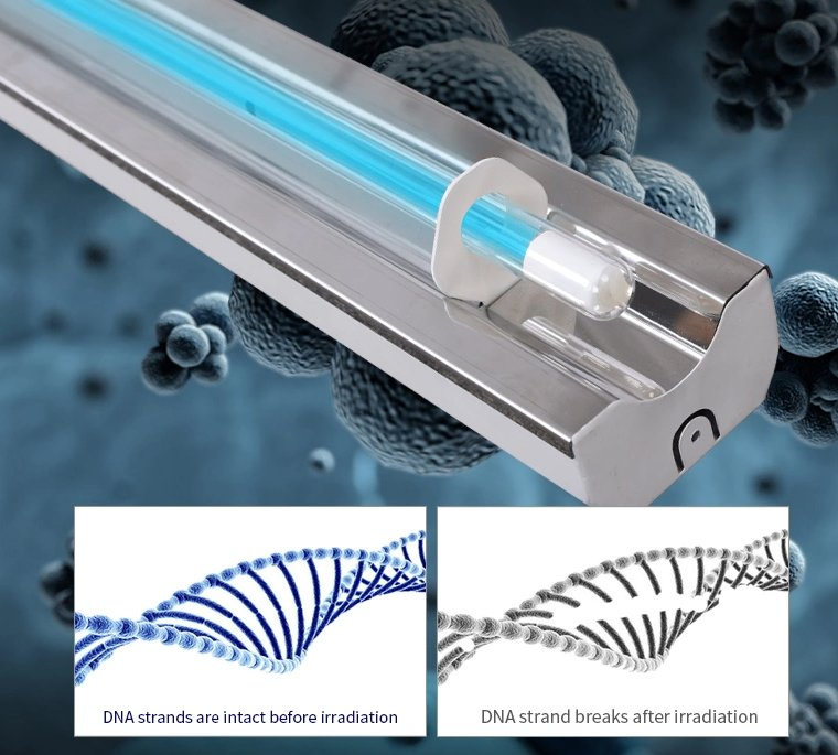Lâmpada Germicida UVC Sailon 80W com Controle Remoto para Esterilização de Armazenamento Frio