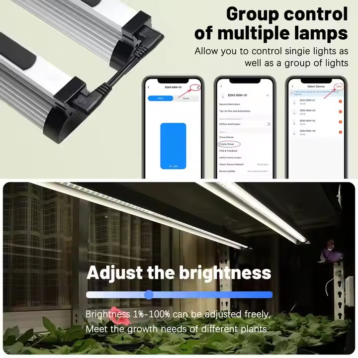 Lâmpada de Cultivo LED Inteligente Promocional 36W 3FT Personalizada para Agricultura Vertical