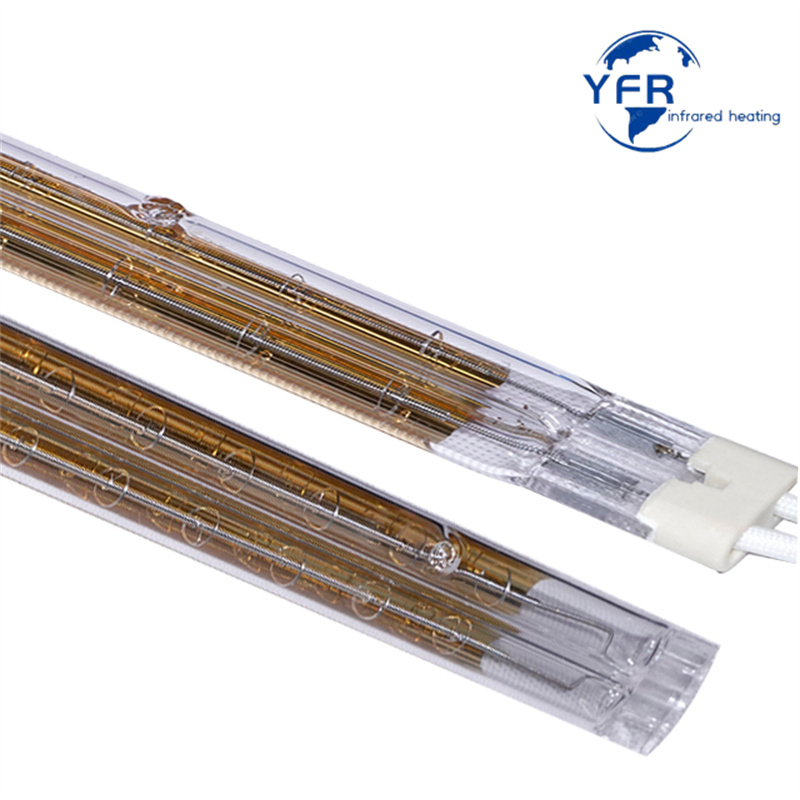 Lâmpada de Quartzo Infra-vermelho Rema Twin Tube com Lâmpadas Halógenas para Secagem Industrial Emissor IR Eficiente