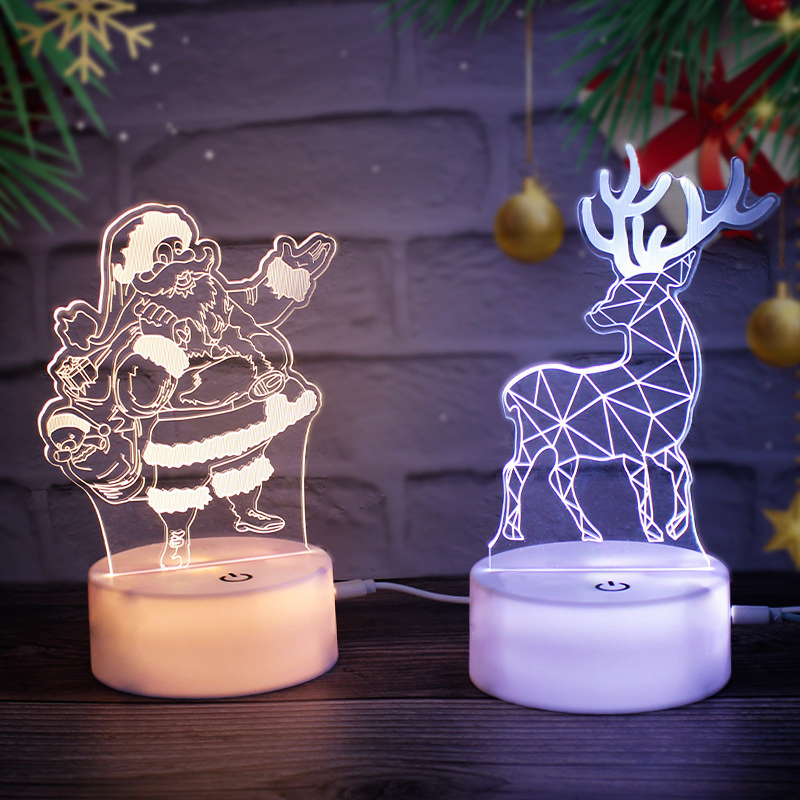 Lâmpada de Mesa USB com Interruptor Touch LED de Mudança Gradual Personalizada 7-Color