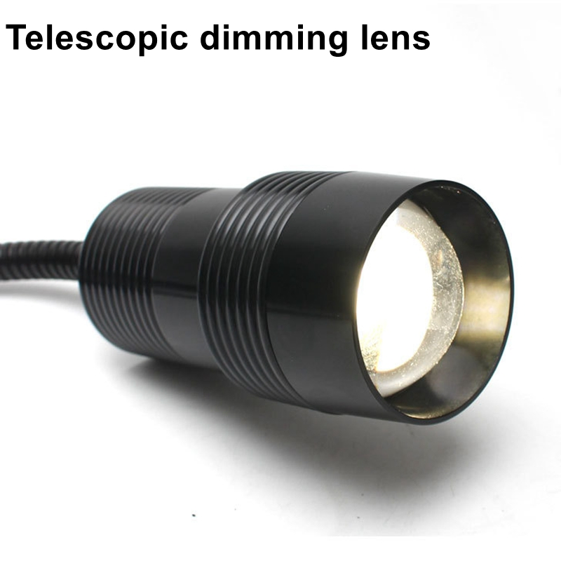 Luz de Planta LED com Feixe Ajustável 10W Luz de Cultivo LED Interna Espectro Completo com Interruptor Dimerizável Lâmpada Comercial para Plantas Lâmpada de Cultivo