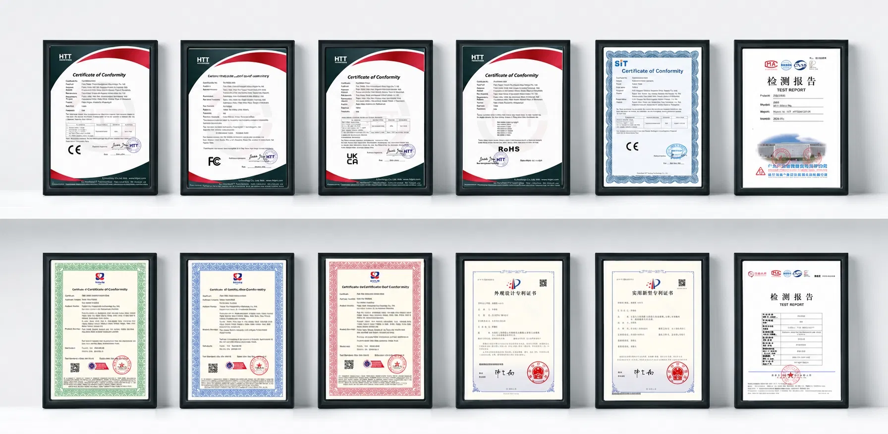 Certificados CE RoHS