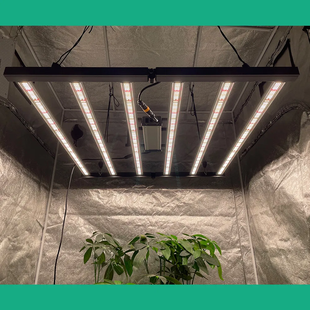 320W Luz de Cultivo LED de Espectro Completo com Dimerização para Hidroponia Suculentas Fácil de Montar Dobrável