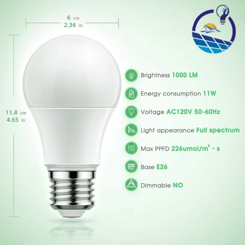 Lâmpada de Cultivo LED A60 2