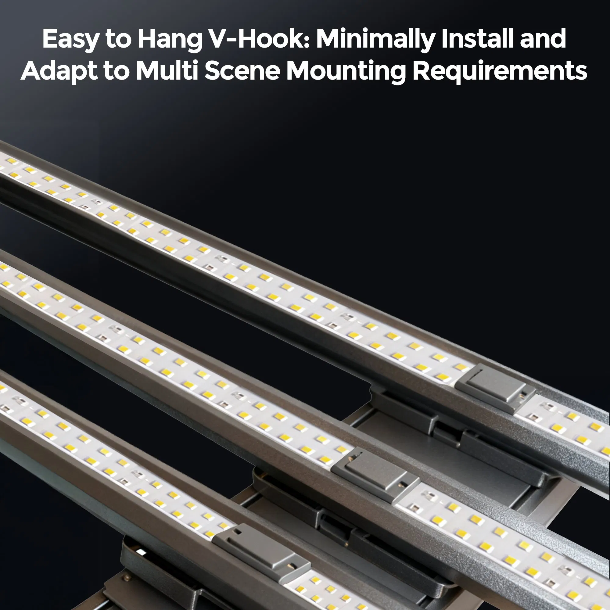 450W Luz de Cultivo LED Dobrável de Espectro Completo com 3 Dimerização de Canal para Plantas de Interior Estufa