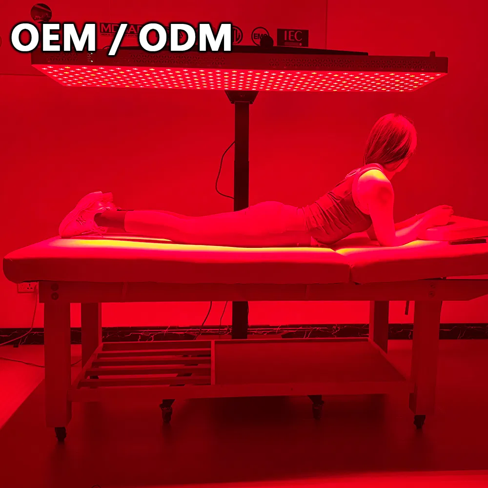 3000W Lâmpada de Terapia com Luz Vermelha com Lente Convexa para Cicatrização do Corpo Inteiro