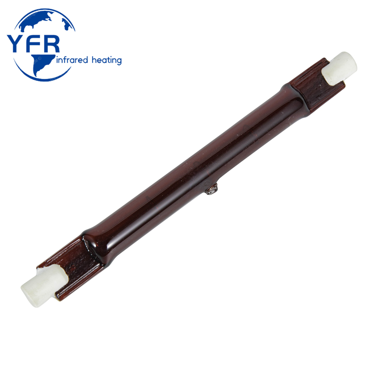 R7s Sk15 220V 230V 1000W 2000W Lâmpada de Aquecimento Infravermelho de Tubo Único de Rubi Emissor de Luz Tubo Aquecedor de Quartzo Lâmpada Halógena IR para Forno de Sabor Lâmpada de Calor Halógena