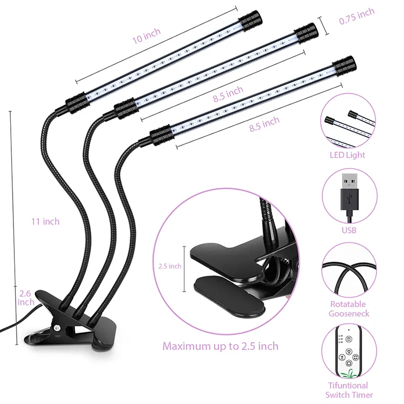 Luz de Crescimento LED 5
