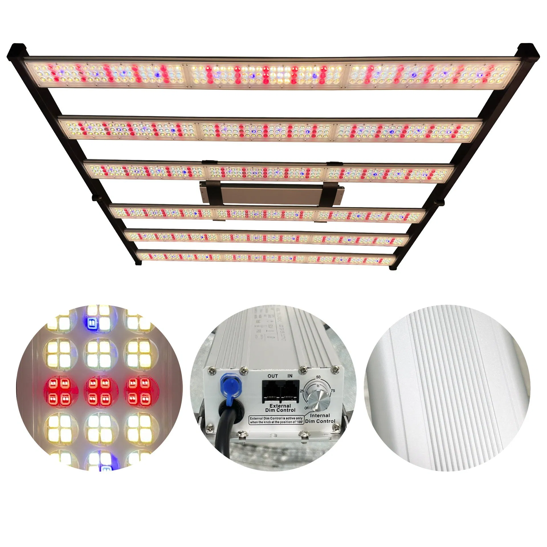 Luzes de Cultivo LED Samsung Espectro Completo Barra LED Dobrável para Vegetação e Floração
