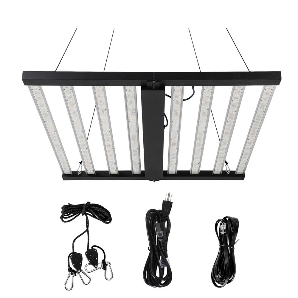 Luz de Cultivo LED de Alta Eficiência Luz de Planta Dobrável para Estufa Comercial