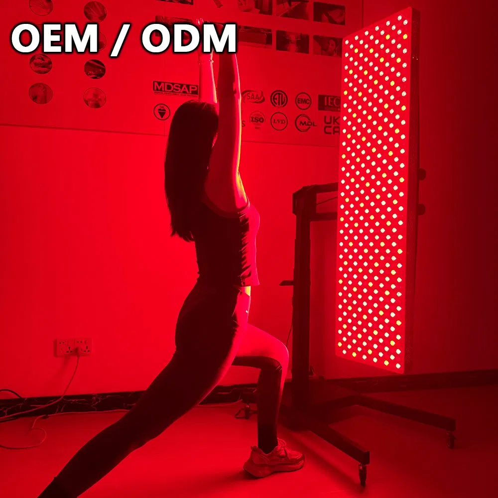 3000W Lâmpada de Terapia com Luz Vermelha com Lente Convexa para Cicatrização do Corpo Inteiro