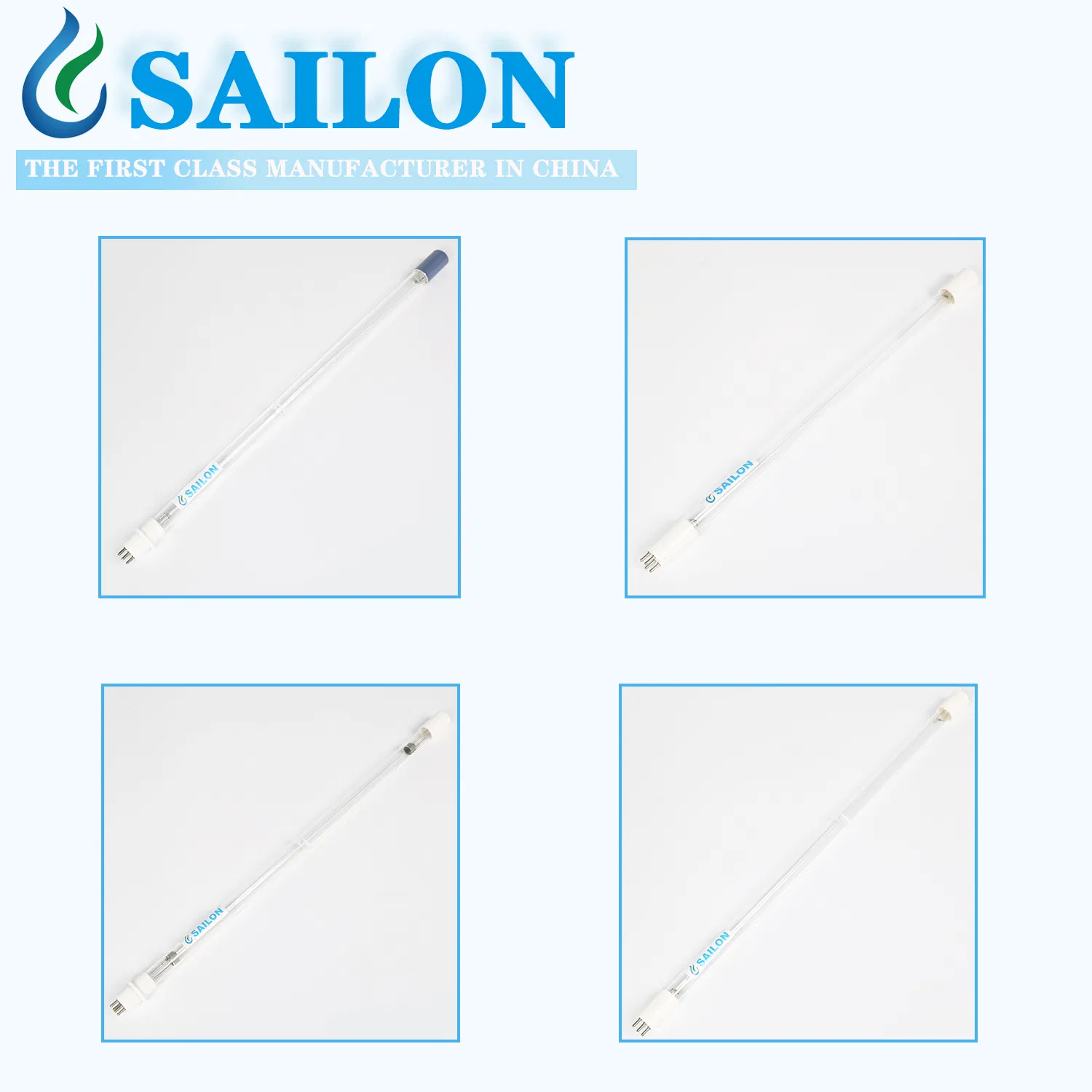 Lâmpada Germicida UVC Sailon Gph212t5l 10W 212mm T5 4-Pin 425mA 254nm Lâmpada UV de Quartzo para Purificação do Ar e Sistema de Esterilização