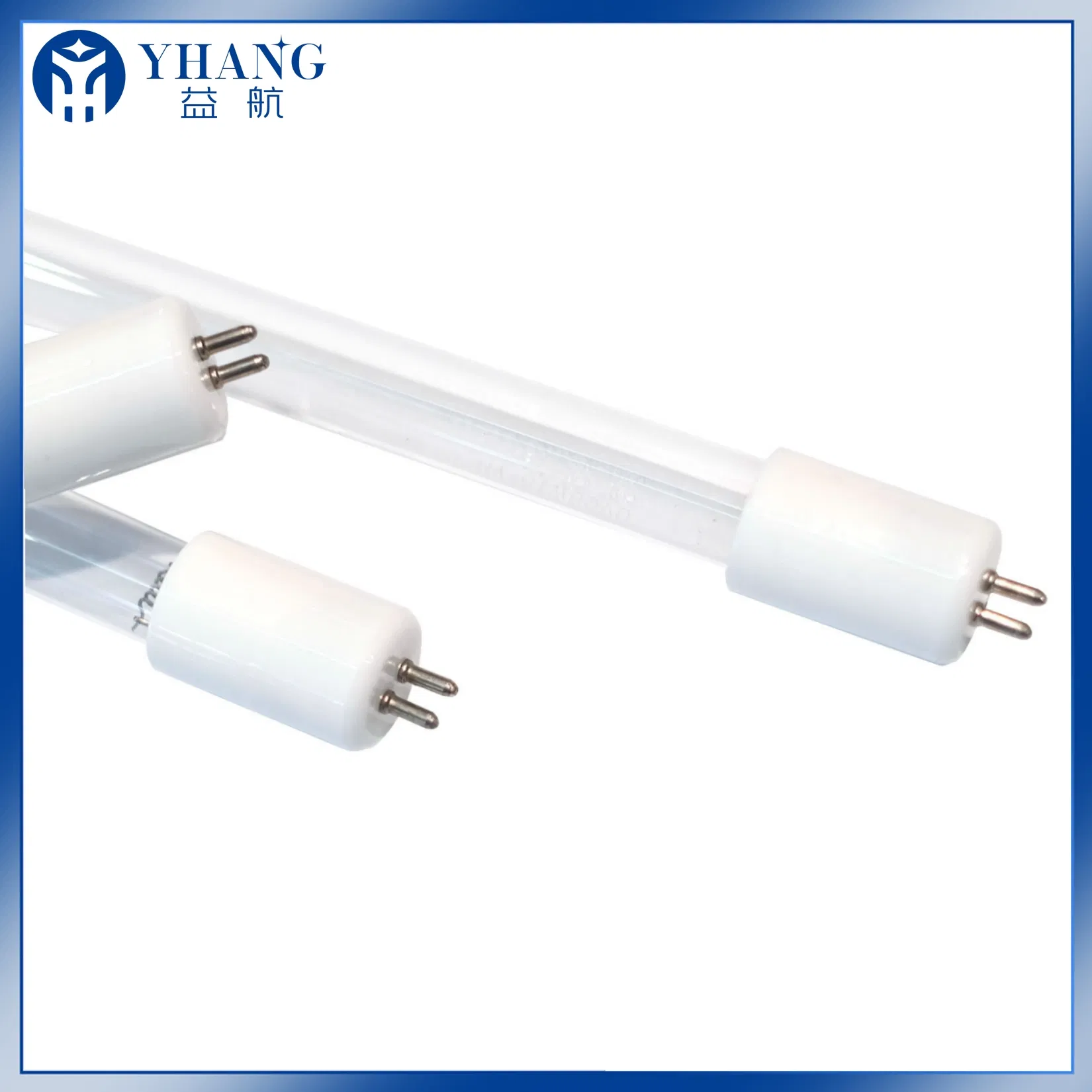 Lâmpada UV de Alta Qualidade 254nm Lâmpadas Germicidas UV UVC Tubo de Vidro Quartzo 18W Lâmpada de Esterilização com Pinos 4