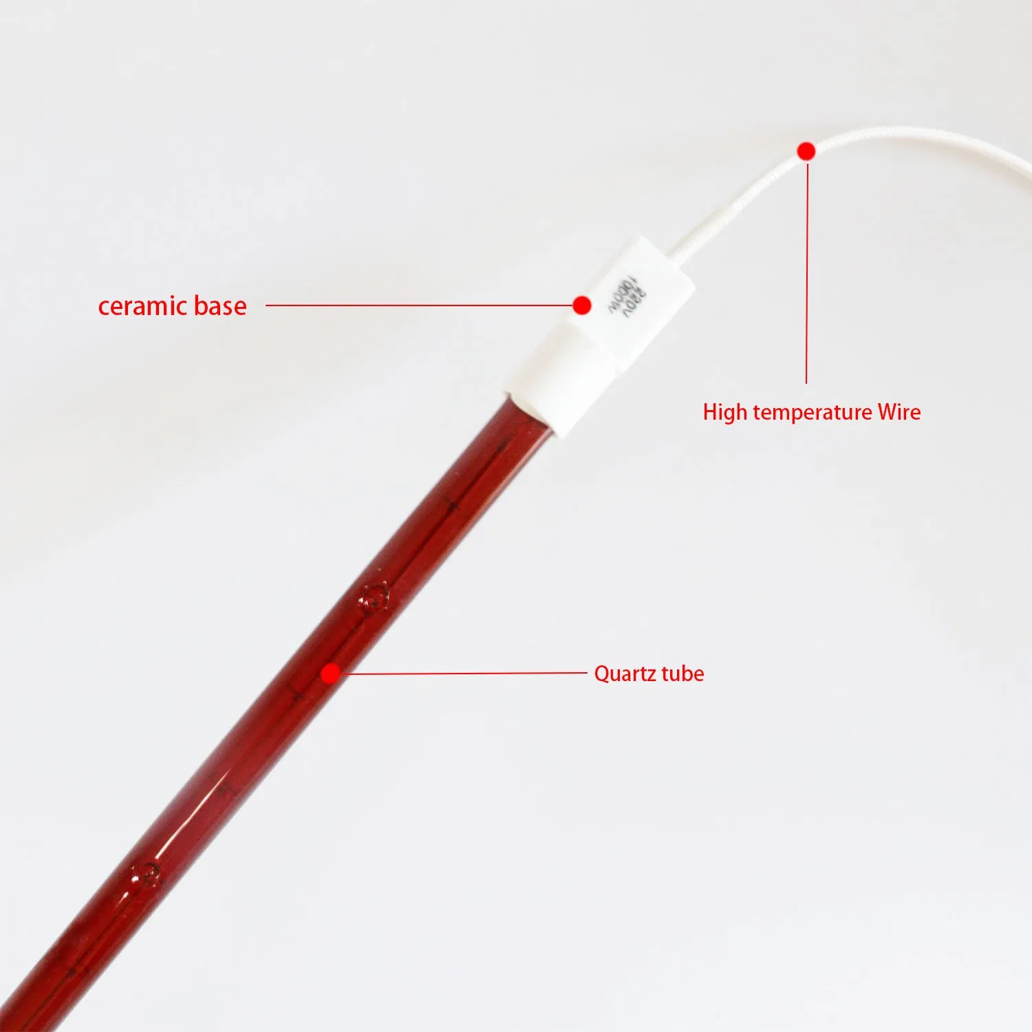 Sk15 Lâmpadas de Aquecimento de Quartzo Infravermelho Ruby Reflector