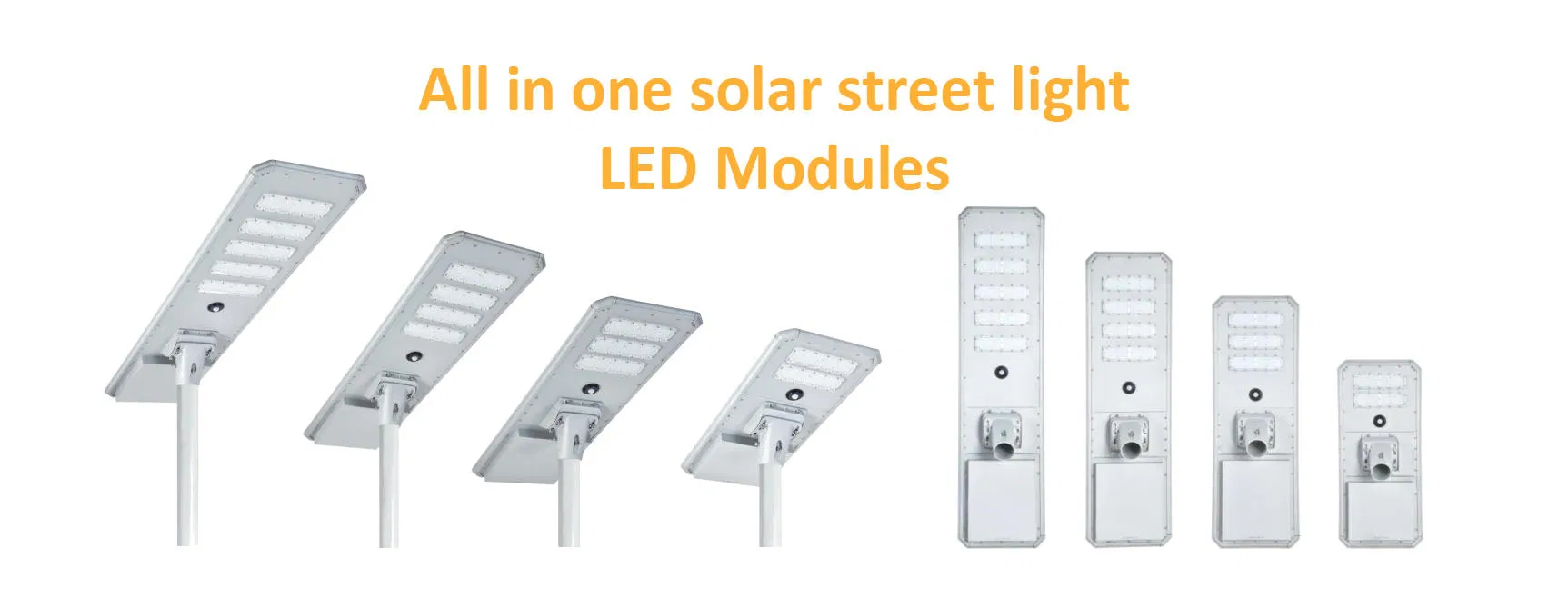 120W Luminária Solar All in One de Alta Potência e Longa Vida Útil para Uso Comercial