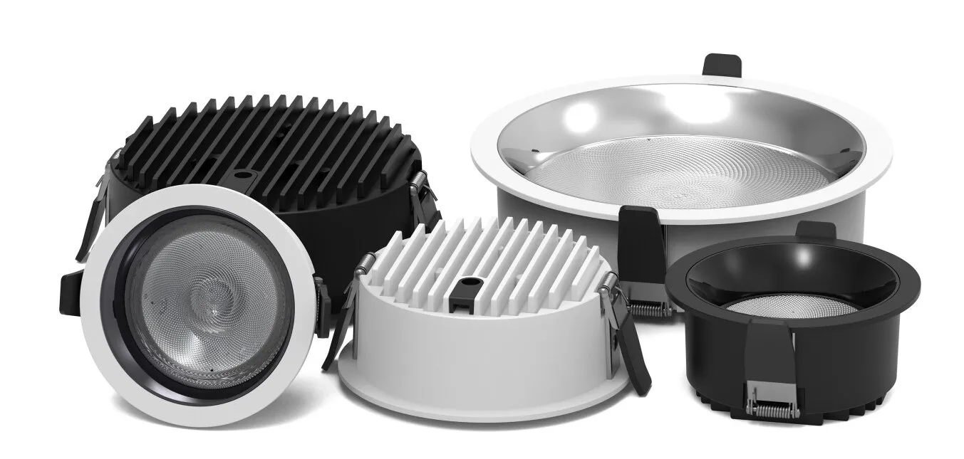55W Luminária LED embutida de alumínio para uso comercial com CE