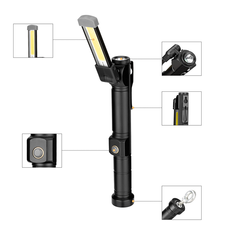 180 Lâmpada de Trabalho LED Rotativa de Grau para Inspeção de Carro