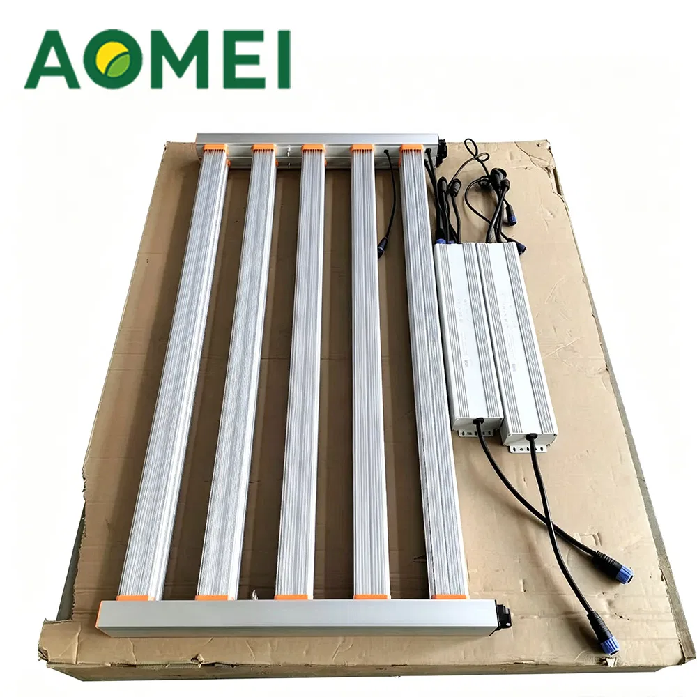 1000W Luz de Cultivo LED Bar Completa e Dobrável 10 para Iluminação Suplementar de Estufas e Sistemas de Agricultura Vertical
