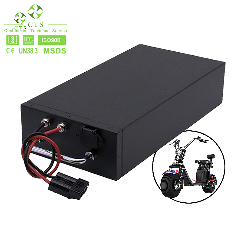 مزود المصنع 72V 40ah 50ah 100ah بطارية ليثيوم للدراجات النارية، 60V 72 فولت 4000W 5000W دراجة كهربائية سكوتر كهربائي LiFePO4 بطارية